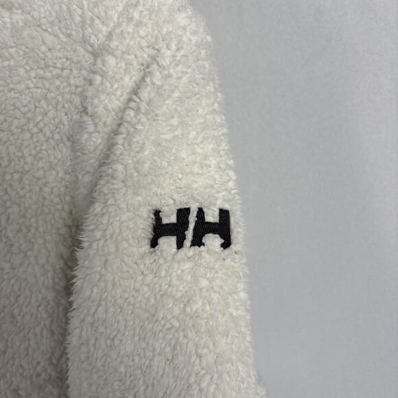 Helly Hansen Fleece Jacket Women's Small White High Pile Full Zip Stretch Panels - Picture 6 of 12